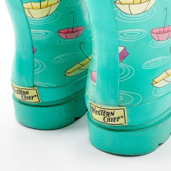 *SOLD* Western Chief Womens Size 8 Tall Rubber Rain Boots - Picture 9 of 16